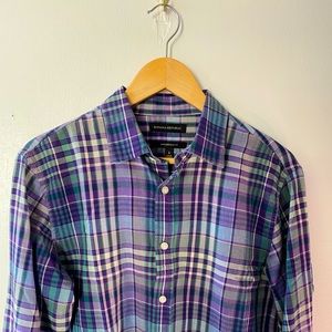 Lavender & Blue Plaid Shirt